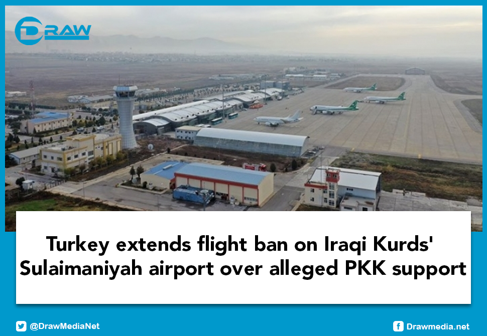 DrawMedia.net / Turkey extends flight ban on Iraqi Kurds' Sulaimaniyah airport over alleged PKK support