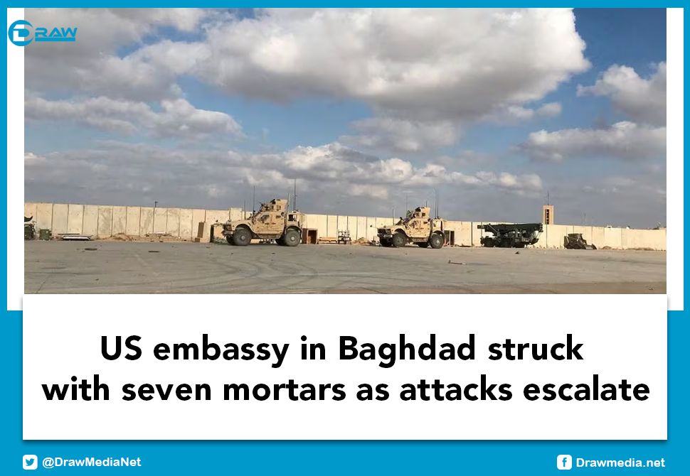 DrawMedia.net / US embassy in Baghdad struck with seven mortars as attacks escalate