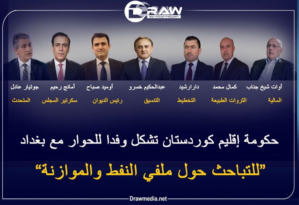 حكومة إقليم كوردستان تشكل وفداً للحوار مع بغداد