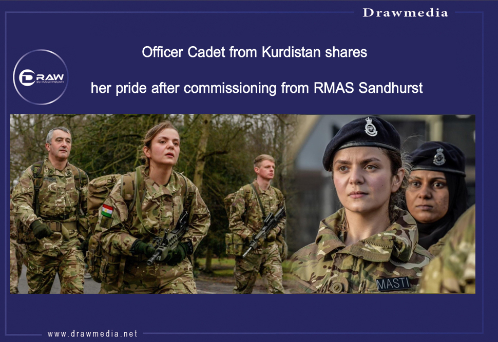 Officer Cadet from Kurdistan shares her pride after commissioning from RMAS Sandhurst