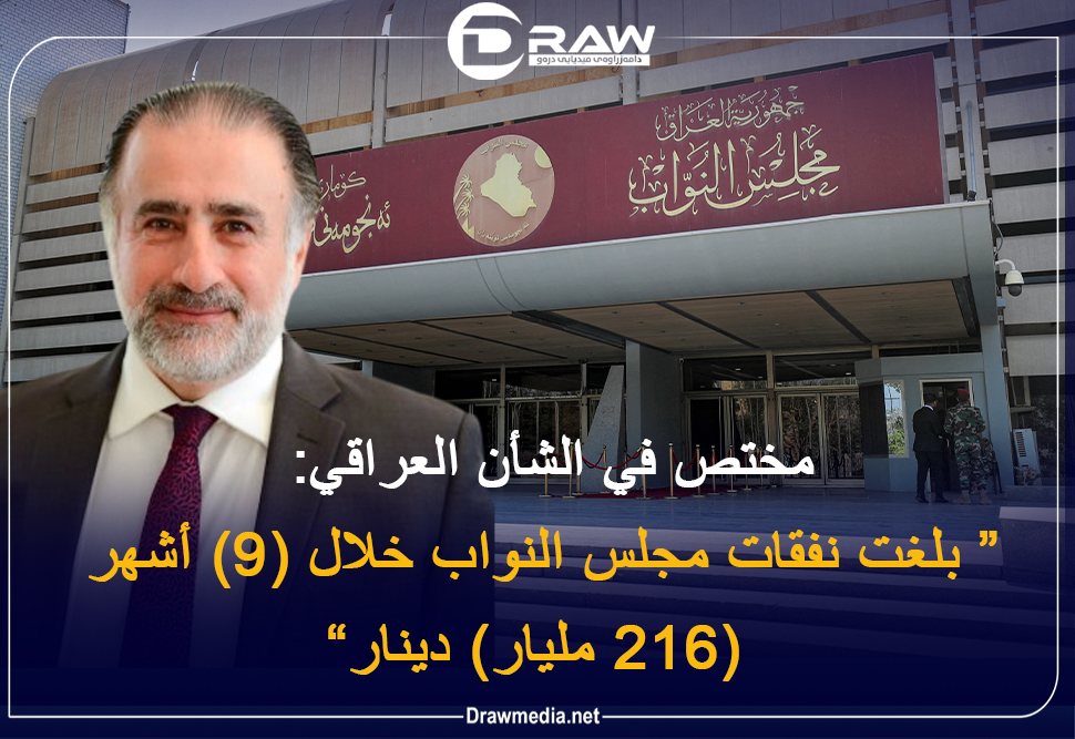 بلغت نفقات مجلس النواب العراقي خلال (9) أشهر (216 مليار) دينار