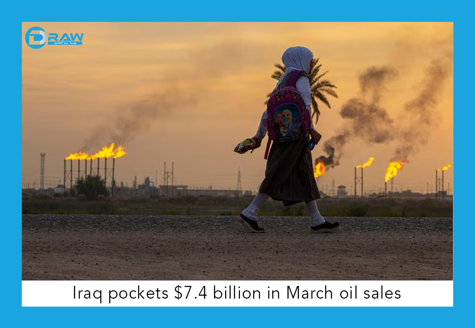 Iraq pockets $7.4 billion in March oil sales