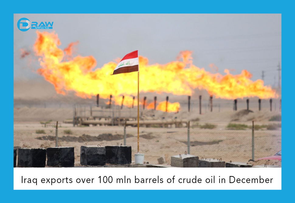 Iraq exports over 100 mln barrels of crude oil in Dec