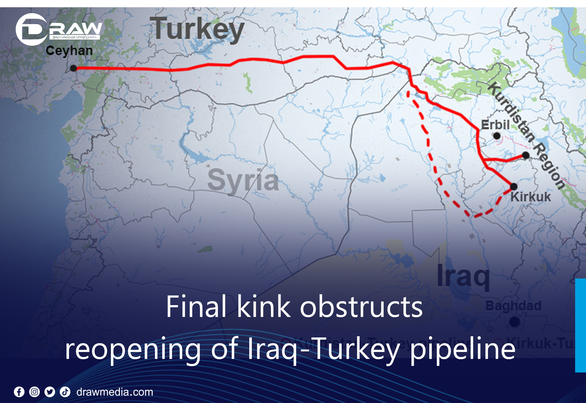 Final kink obstructs reopening of Iraq-Turkey pipeline