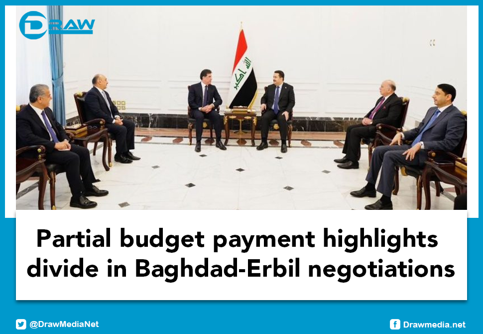 Partial budget payment highlights divide in Baghdad-Erbil negotiations