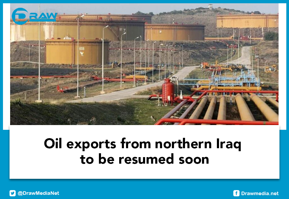 Oil exports from northern Iraq to be resumed soon