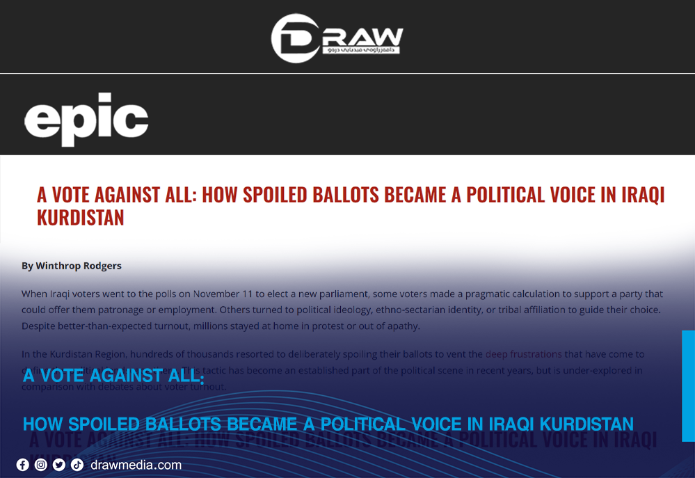 A Vote Against All: How Spoiled Ballots Became a Political Voice in Iraqi Kurdistan