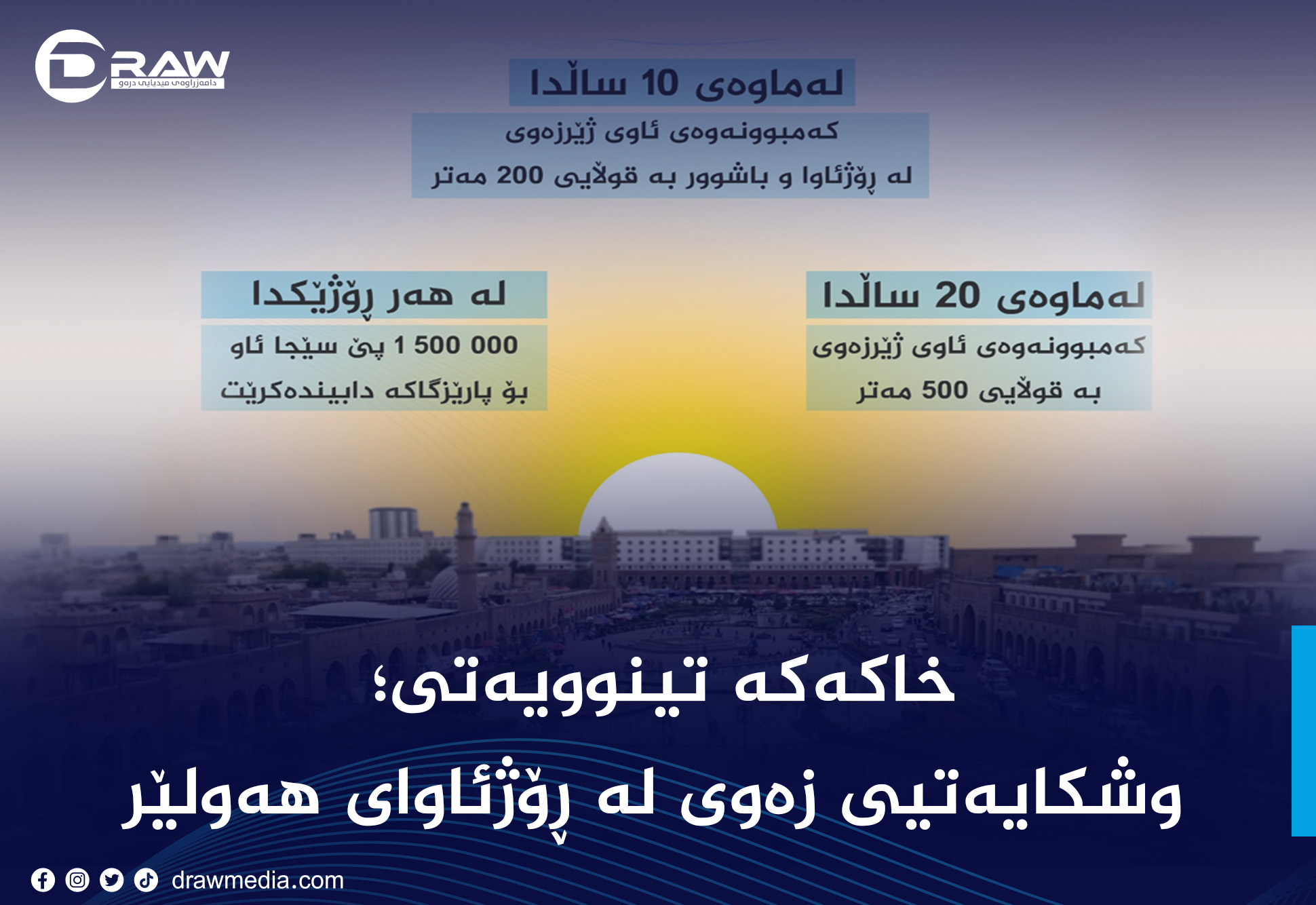 خاکەکە تینوویەتی؛ وشکایەتیی زەوی لە ڕۆژئاوای هەولێر