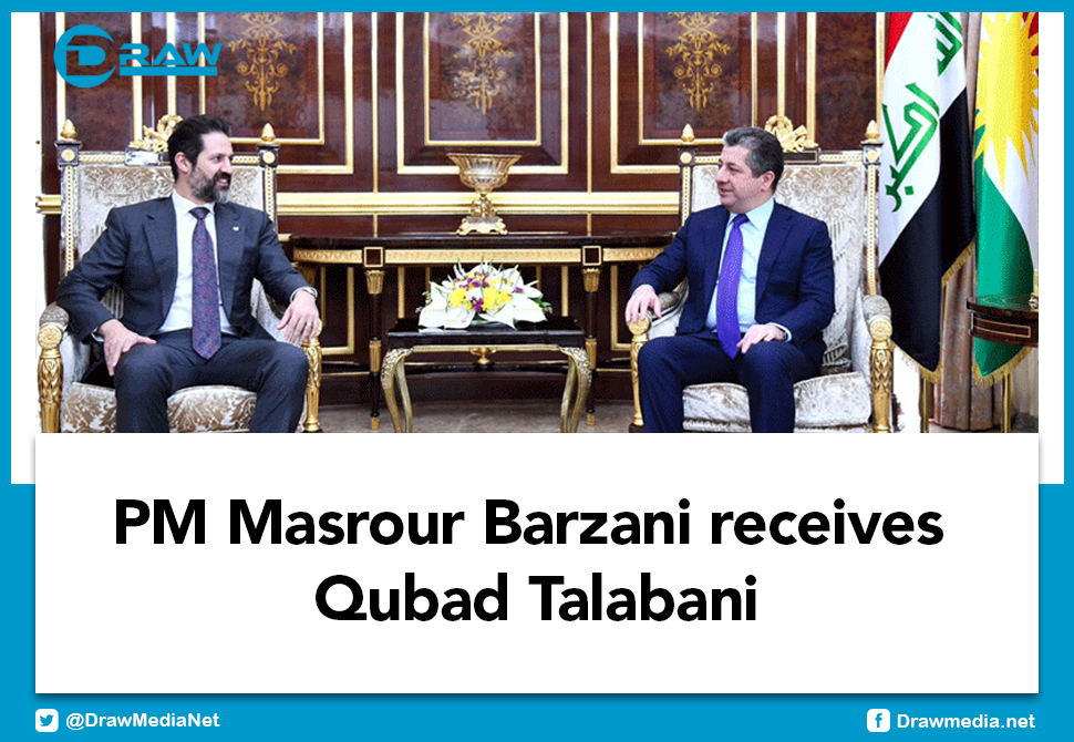 PM Masrour Barzani receives Qubad Talabani