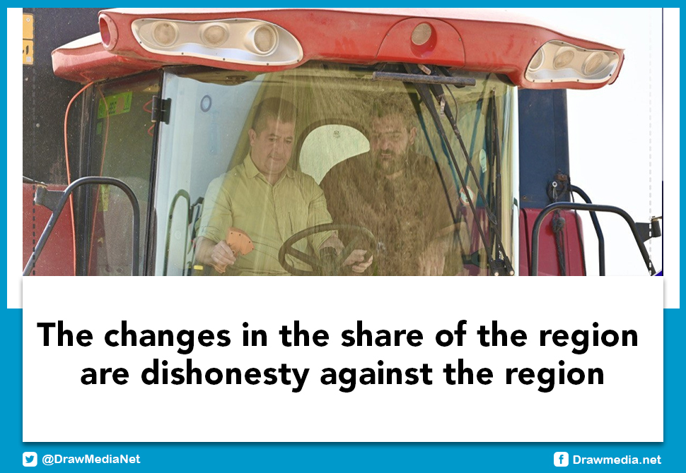The changes in the share of the region are dishonesty against the region
