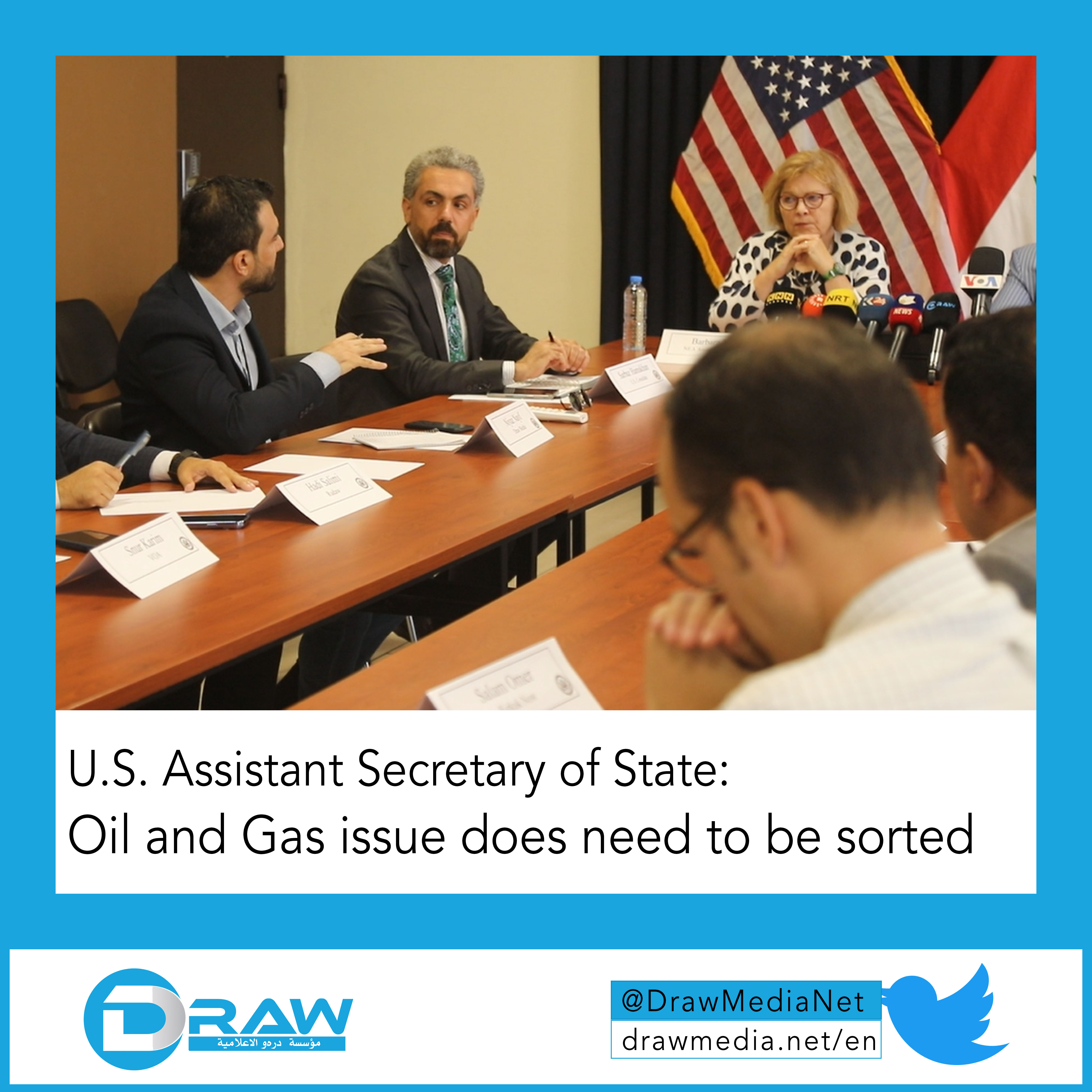 U.S. Assistant Secretary of State: Oil and Gas issue does need to be sorted