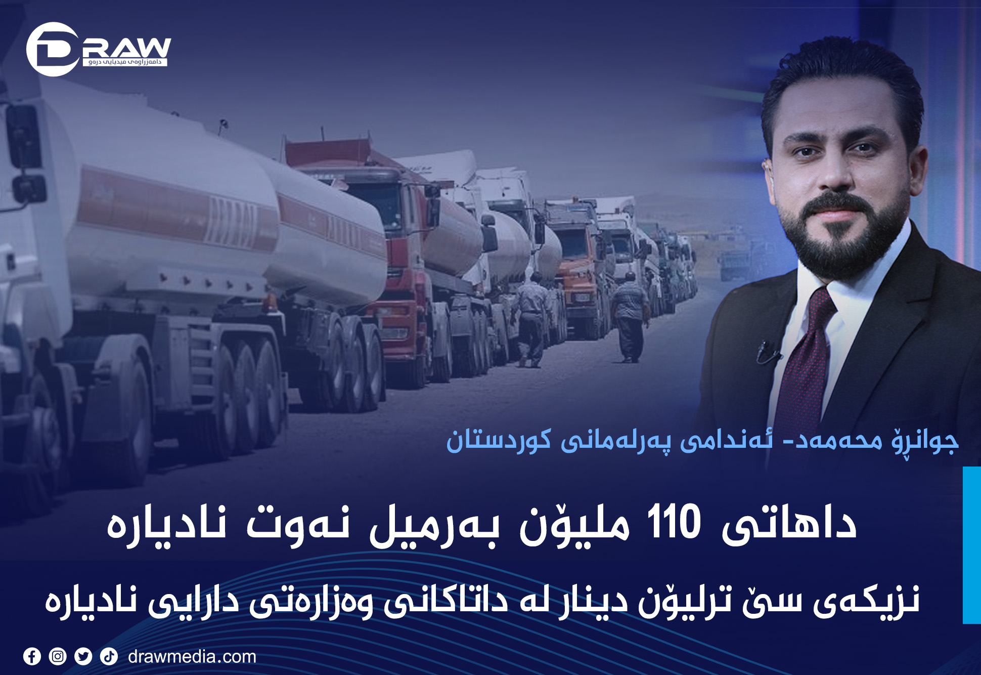 داهاتی 110 ملیۆن بەرمیل نەوت نادیارە