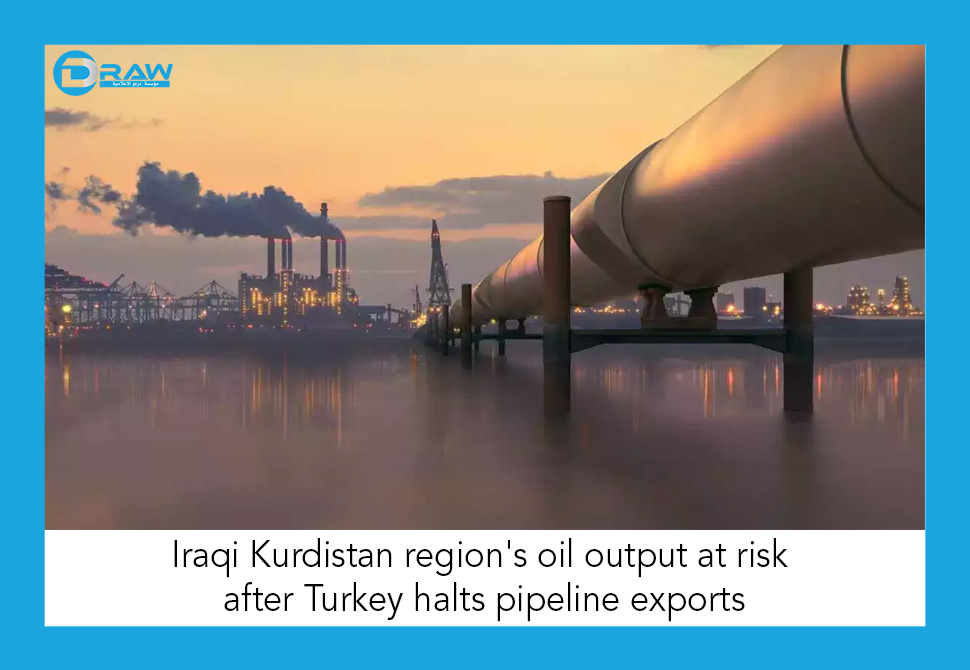 Iraqi Kurdistan region's oil output at risk after Turkey halts pipeline exports