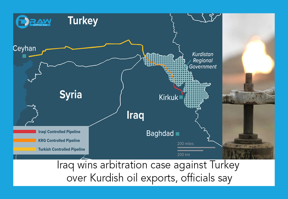 Iraq wins arbitration case against Turkey over Kurdish oil exports, officials say